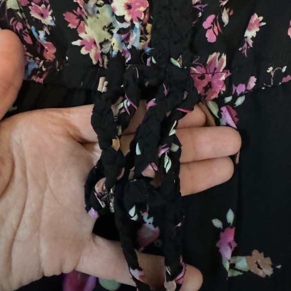 Torrid Black Floral Dress with Slip - Picture 5 of 13